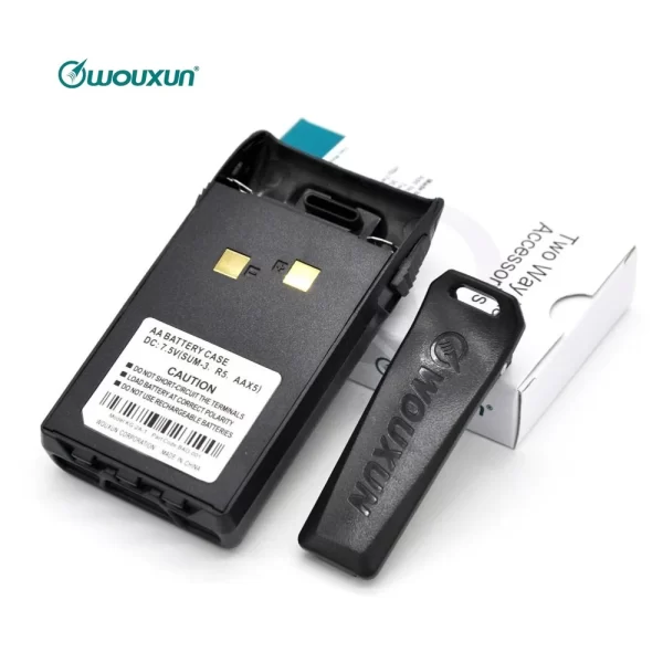 Original Wouxun 5*AA Battery Shell Case Belt Clip for KG-UVD1P UV6D UV5D UV3D KG-669 679 689 Plus KG-703 Walkie Talkie - Image 3
