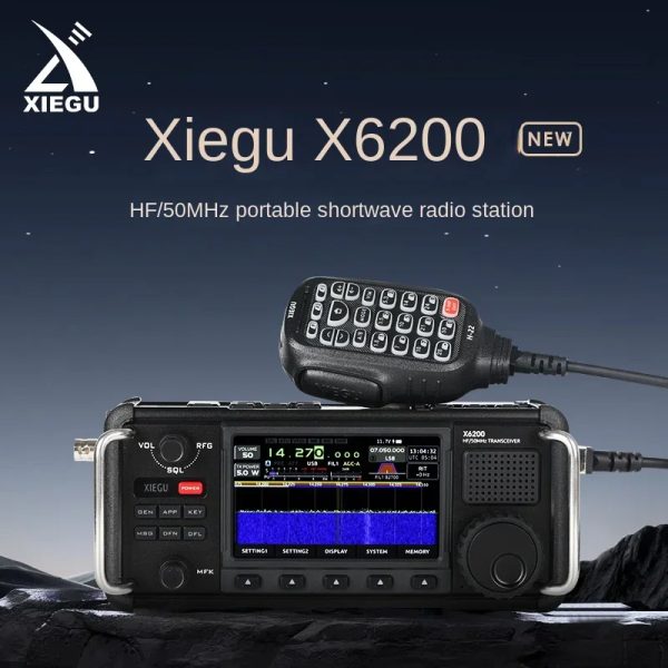 XIEGU X6200 Transceiver HF/50MHz Amateur radio Ultra-Portable Transceiver