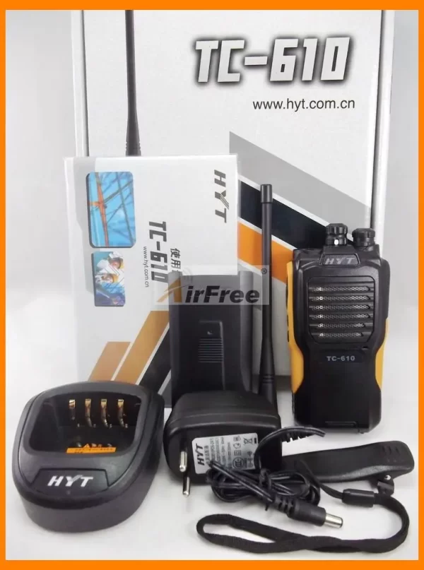 HYT TC-610 5W Portable Two Way Radio 1200mAH standard battery portable two way radio - Image 5