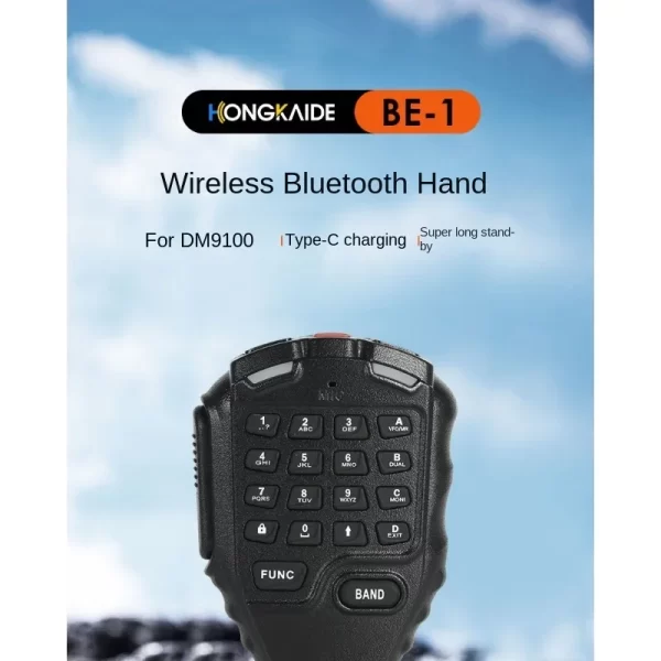 Hongkaide BE-1 Wireless Bluetooth Hand Microphone Speaker Suitable for DM9100 Car Walkie-talkie - Image 6