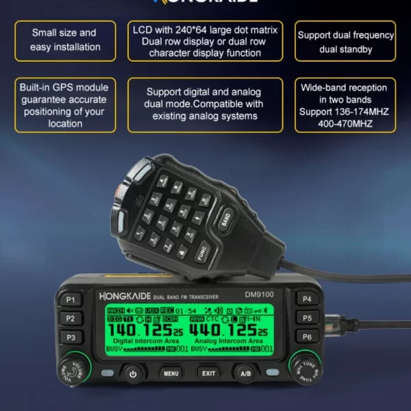 ZASTONE DM9100 Mini Mobile Radio Free Shipping - Image 2