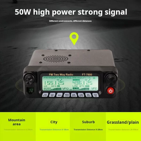 WICJIE FT-7800 Vehicle mounted Mobile Transceiver Free Shipping - Image 2