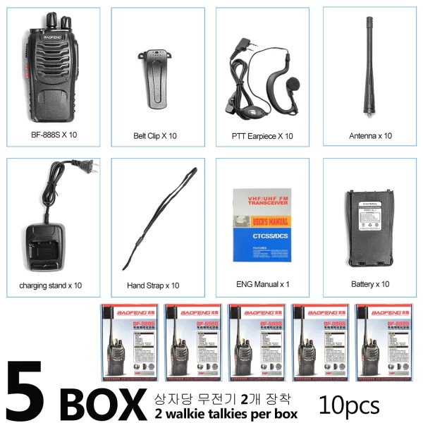 10pcs/Lot Wholesale Baofeng BF-888S Portable 2-ways Radio - Image 6