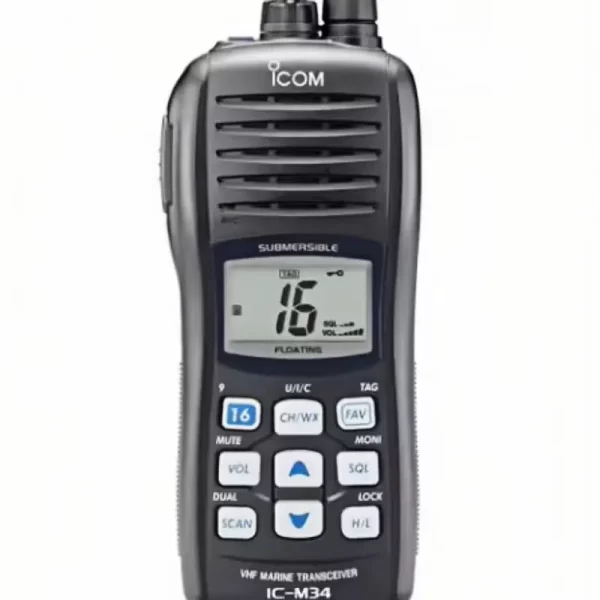 Icom IC-M34 VHF MARINE TRANSCEIVER Marine Float Submersible Radio