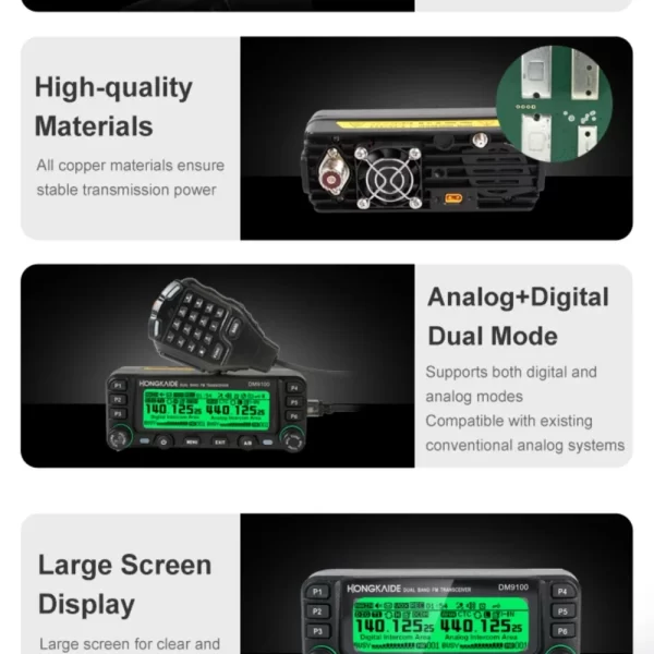 ZASTONE DM9100 Mini Mobile Radio Free Shipping - Image 3