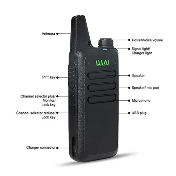 10PCS/LOT Wholesale Price WLN KD-C1 UHF Mini Handheld Two way Radio - Image 2