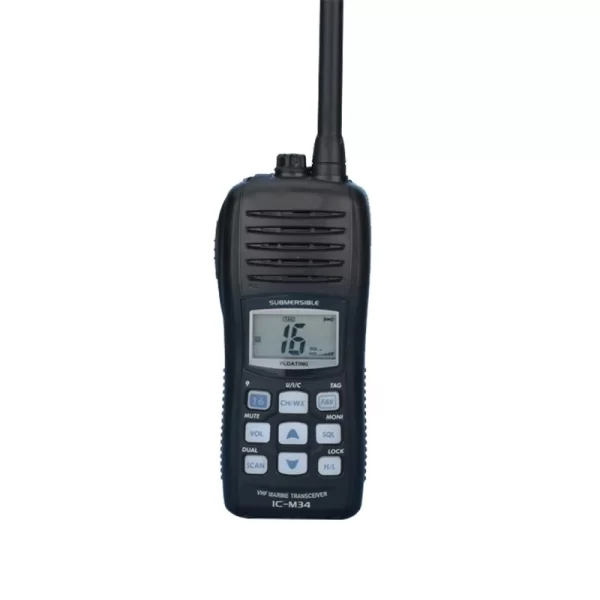 Icom IC-M34 VHF MARINE TRANSCEIVER Marine Float Submersible Radio - Image 2