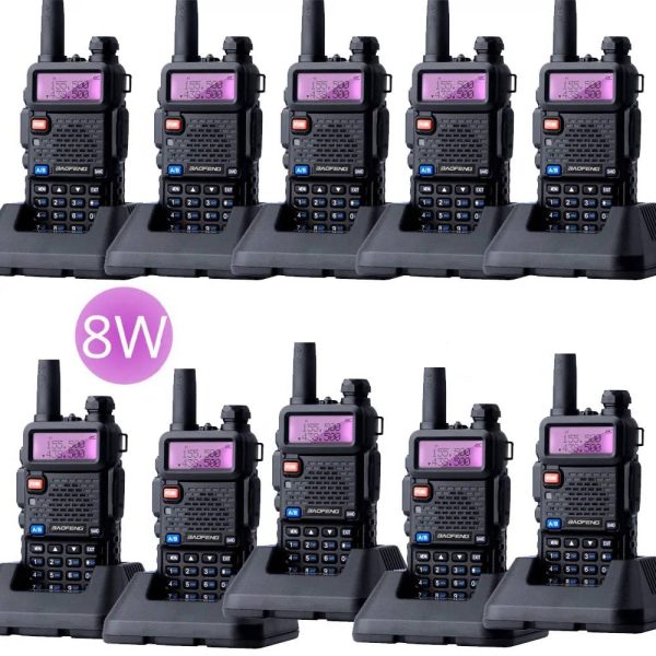 Baofeng UV-5R 8W Triple Power 8/4/1 Watts VHF UHF Dual Band UV5R Portable Walkie Talkie
