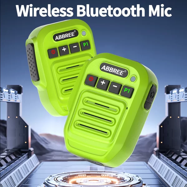 ABBREE Walkie Talkie Bluetooth Wireless Speaker Mic For Baofeng UV-5R UV-5RH UV-21 PRO V2 Quansheng UV-K5 (8) UV-K6 Ham Radio - Image 4