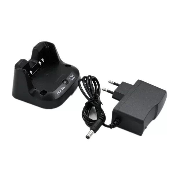 BC202 Desktop Rapid Charger Tray & AC Plug Adapter for BP271 BP272 BP307 ID-31A ID-31E ID-51A ID51E HAM Radio Charge Accessory - Image 6