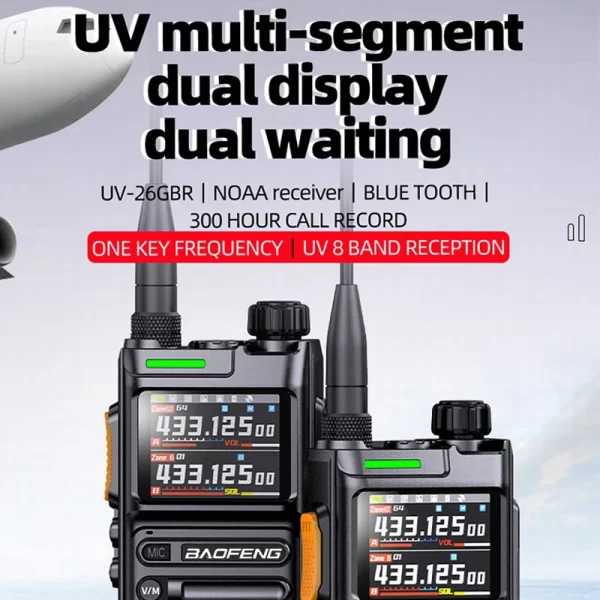 Baofeng UV26 GPS APSR Multi Band Bluetooth Programming Recording Wirless Copy Frequency Type-C Long Range Two Way Radio - Image 3