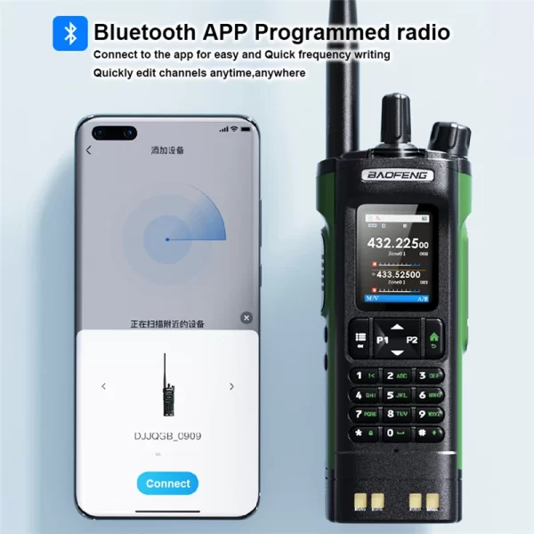 New BAOFENG UV-32 Walkie Talkie GPS 10W Bluetooth APP Programming Multi Band Wireless Copy Frequency Type-C UV32 Ham 2 Way Radio - Image 4
