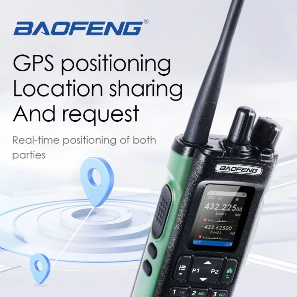 New BAOFENG UV-32 Walkie Talkie GPS 10W Bluetooth APP Programming Multi Band Wireless Copy Frequency Type-C UV32 Ham 2 Way Radio - Image 3