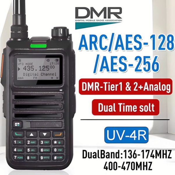 UV-4R DMR 2 ways Radio Digital Walkie Talkie Dual Mode Analog Two Way Radio