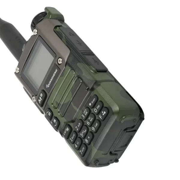 Quansheng UV-K6 Army Green Yellow Handheld Walkie Talkie - Image 3