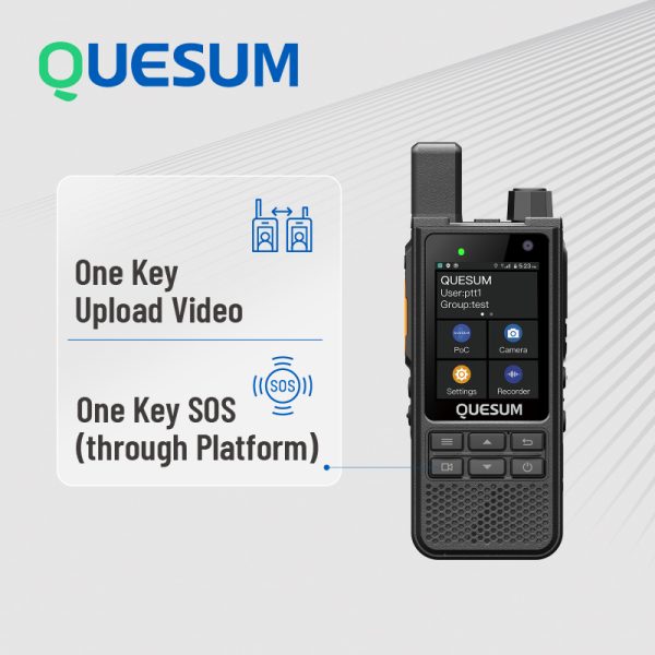 QUANSHENG MP70S PoC Android System High-Tech Walkie Talkie 4G Smart PoC Android 10 Two-Way Radio GPS Location - Image 3