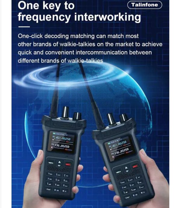 Real 20W Newest Handheld Walkie Talkie Air Band NOAA One-click replication 6 bands VHF UHF 199CHS 10800 Battery - Image 5