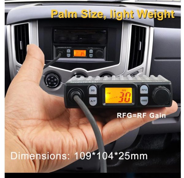 Hiroyasu Walkie Talkie CB-1011 Citizen Bands 26.565-27.99125MHz 11Meter Mini 27MHz FM/AM 8W 40Ch CB Radio For EU PL DE CE UK IN US IT Countries - Image 6