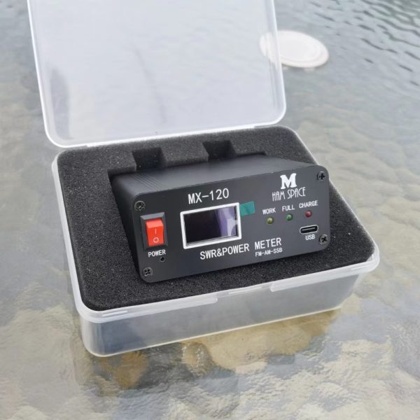 MX-120 1.8-50M 120W SWR & Power Meter FM-AM-SSB Rechargeable SWR Power Watt Meter with OLED Display - Image 2