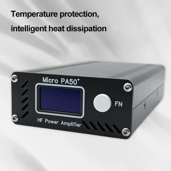 New Micro PA50+ (PA50 Plus) 50W 3.5MHz-28.5MHz 1.3inch OLED Screen Intelligent Shortwave HF Power Amplifier SWR Meter LPF Filter - Image 3