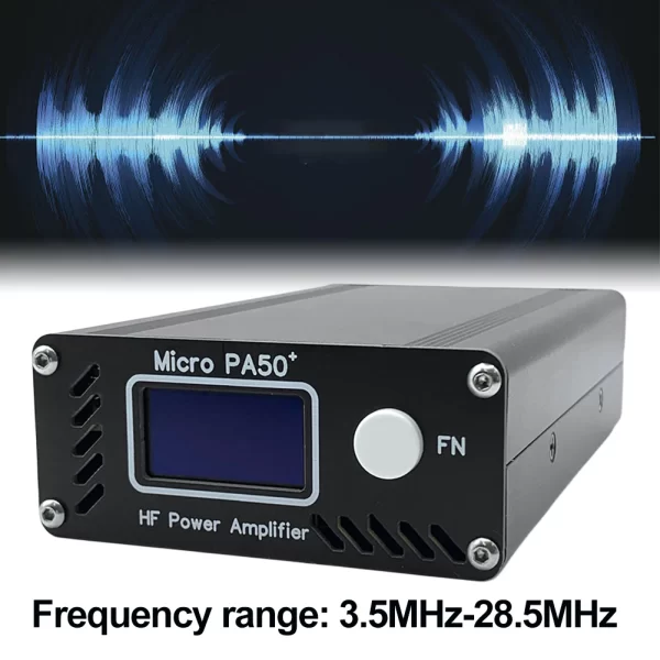 New Micro PA50+ (PA50 Plus) 50W 3.5MHz-28.5MHz 1.3inch OLED Screen Intelligent Shortwave HF Power Amplifier SWR Meter LPF Filter - Image 2