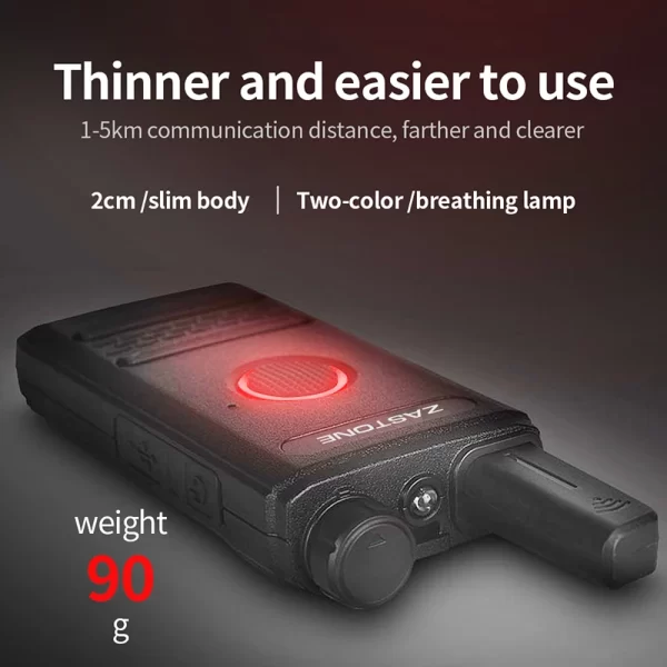 Zastone X8 Mini Walkie Talkie Pair Headset Portable Handheld Radio Comunicador Two-Way Ham Radio - Image 2