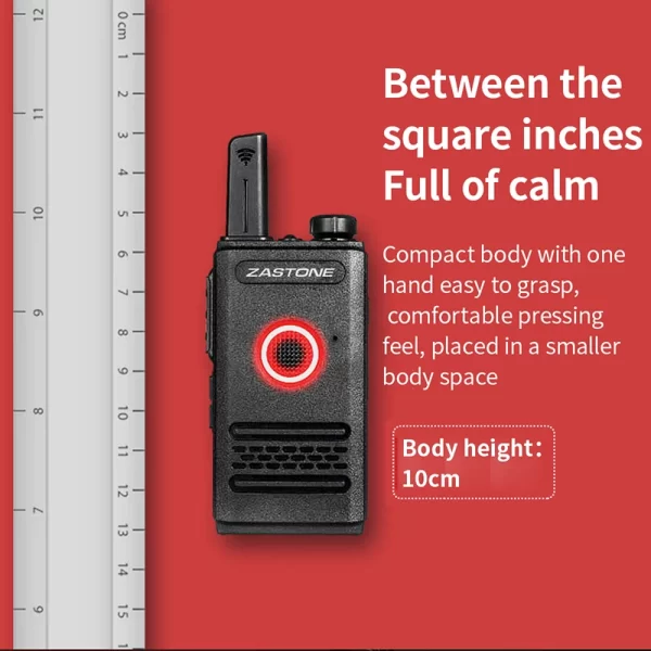 Zastone X8 Mini Walkie Talkie Pair Headset Portable Handheld Radio Comunicador Two-Way Ham Radio - Image 3