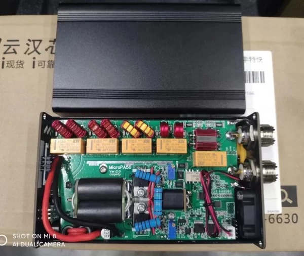New Micro PA50+ (PA50 Plus) 50W 3.5MHz-28.5MHz 1.3inch OLED Screen Intelligent Shortwave HF Power Amplifier SWR Meter LPF Filter - Image 4