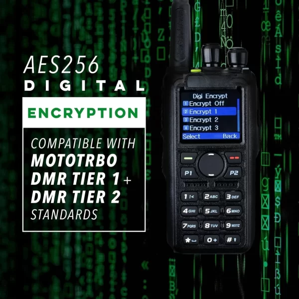 DMR-6X2 DMR Digital Dual Band Handheld Radio 7W VHF/UHF Encryption GPS