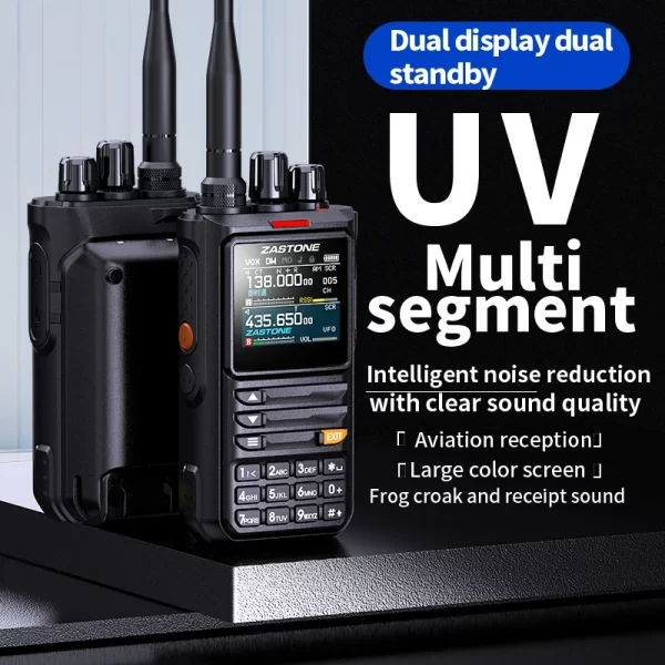 ZASTONE M8 10W Amateur Walkie Talkie AM Air Aviation Band High Power Two way Radio APP programming noise - Image 3
