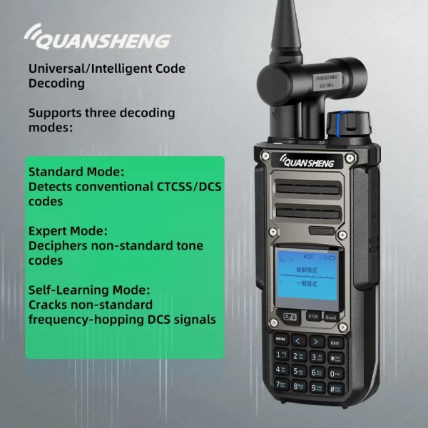 Quansheng TK11(8) Walkie Talkie 10W Dual Receiving PTT HF AM SSB 27MHz CB CW LSB LW MW SW Type-C NOAA for UV-K5 8 Ham Radio TK-11 - Image 4