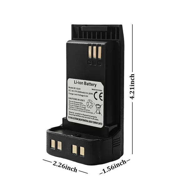 Walkie Talkie Battery Replacement Batteries 2200mAh For Baofeng Radios DMR DM-32 / DM-32UV / UV-32 - Image 5