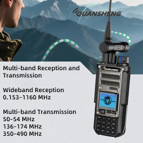 Quansheng TK11(8) Walkie Talkie 10W Dual Receiving PTT HF AM SSB 27MHz CB CW LSB LW MW SW Type-C NOAA for UV-K5 8 Ham Radio TK-11 - Image 2