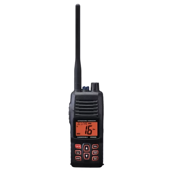 Submersible Marine Radio Standard Horizon HX400IS Intrinsically Safe 5W Handheld VHF Walkie Talkie