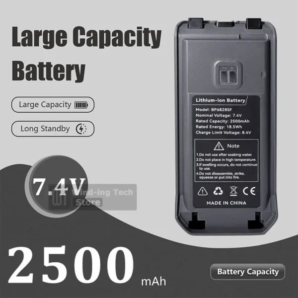 100% Original Quansheng TK11(5) Battery TK115 Walkie Talkie Replacement Support Type-C Charging - Image 2