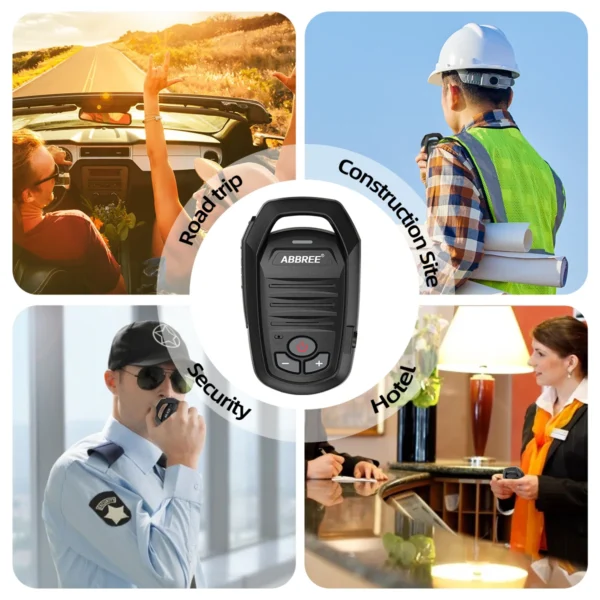 ABBREE AR-639 Wireless Bluetooth Microphone Handheld Type-C Speaker For Baofeng UV-5R UV-21R UV-32 Quansheng TK11 Walkie Talkie - Image 2