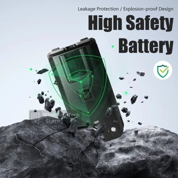 100% Original Quansheng TK11(5) Battery TK115 Walkie Talkie Replacement Support Type-C Charging - Image 3
