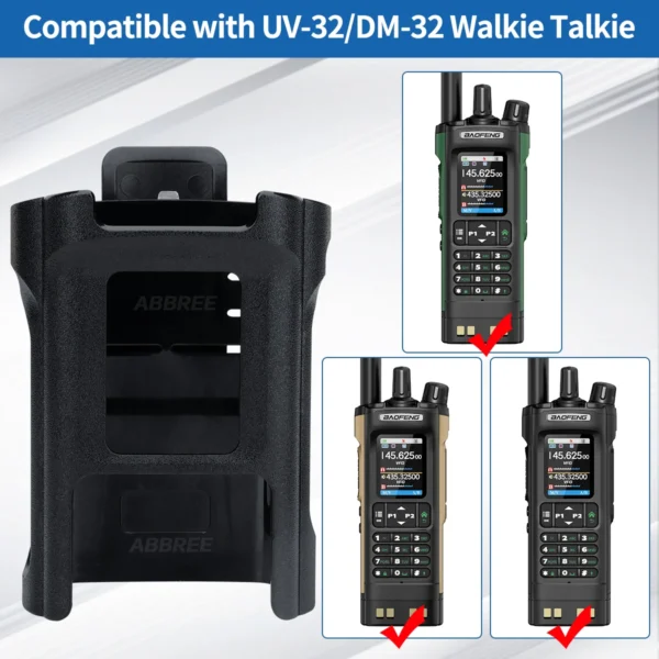 Original Belt Clip Hoster For Baofeng DM-32 Walkie Talkie Belt Holster Case UV32 Radio Belt Holder Case with Clip DM32 Accessory - Image 2