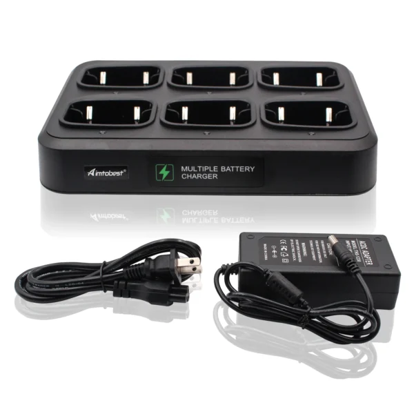 HYTERA MCL15 6 Unit Rapid Charger Six Way Multi charger for HYT Radio TC-508 TC-446S TC-518 TC-580 TC-500S TC-585 TC-560 TC-510