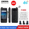 Telefono Robusto UNIWA F400 4G LTE Android 15 - PTT, Walkie Talkie, IP65, Nero