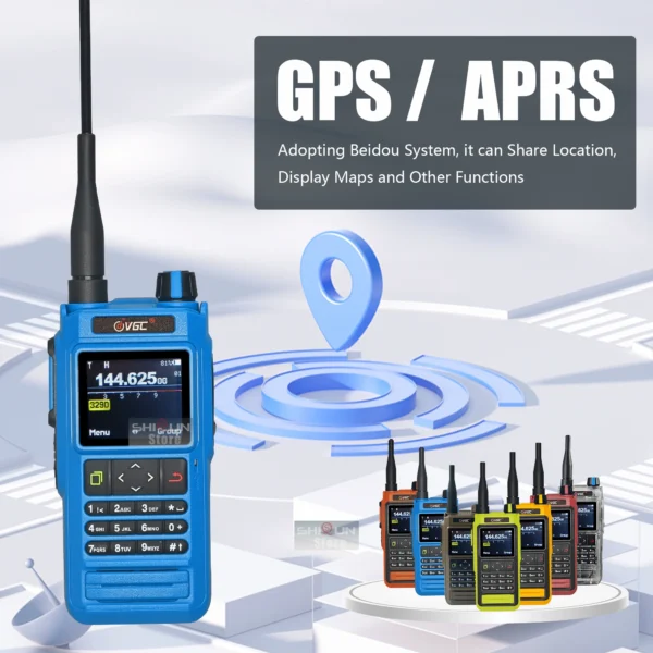 VR-N76 Walkie Talkie IP67 Waterproof Bluetooth Programming GPS APRS VHF/UHF SMS FM Type-C Charger Ham Two Way Radio For Hunting - Image 4