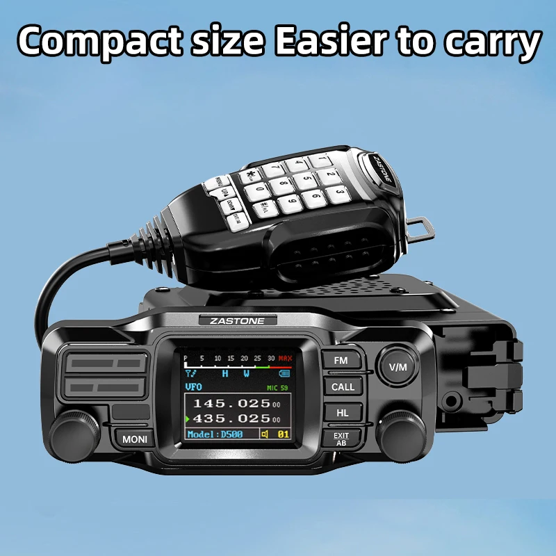 Zastone D500 25W Mobile Radio dual-band VHF UHF Detachable Panel Transceiver Amateur Station Split Mini Car Walkie Talkie - Image 6