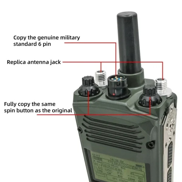 Tactical Headset Adapter PRC163 Harris Military Radio Dummy Virtual Box PRC 163 No Function Walkie Talkie Model for Baofeng UV-5R - Image 4