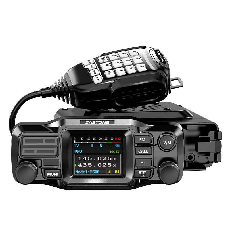 Zastone D500 25W Mobile Radio dual-band VHF UHF Detachable Panel Transceiver Amateur Station Split Mini Car Walkie Talkie - Image 2