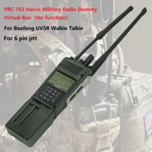 Tactical Headset Adapter PRC163 Harris Military Radio Dummy Virtual Box PRC 163 No Function Walkie Talkie Model for Baofeng UV-5R