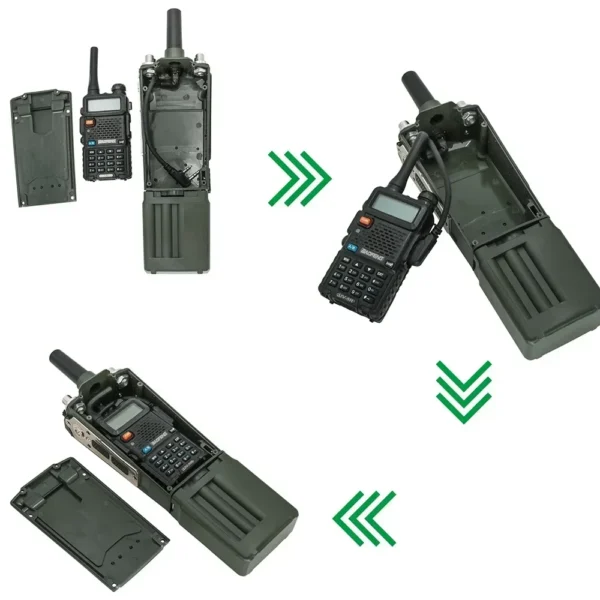 Tactical Headset Adapter PRC163 Harris Military Radio Dummy Virtual Box PRC 163 No Function Walkie Talkie Model for Baofeng UV-5R - Image 6
