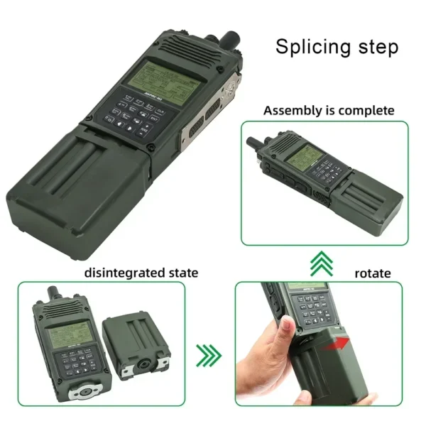 Tactical Headset Adapter PRC163 Harris Military Radio Dummy Virtual Box PRC 163 No Function Walkie Talkie Model for Baofeng UV-5R - Image 3