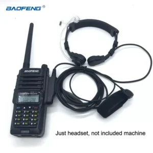 Baofeng UV-9R Plus Pro Flexible Throat Microphone Finger PTT Mic Earpiece Air Tube Headset for UV-XR GT-3WP Baofeng Accessories