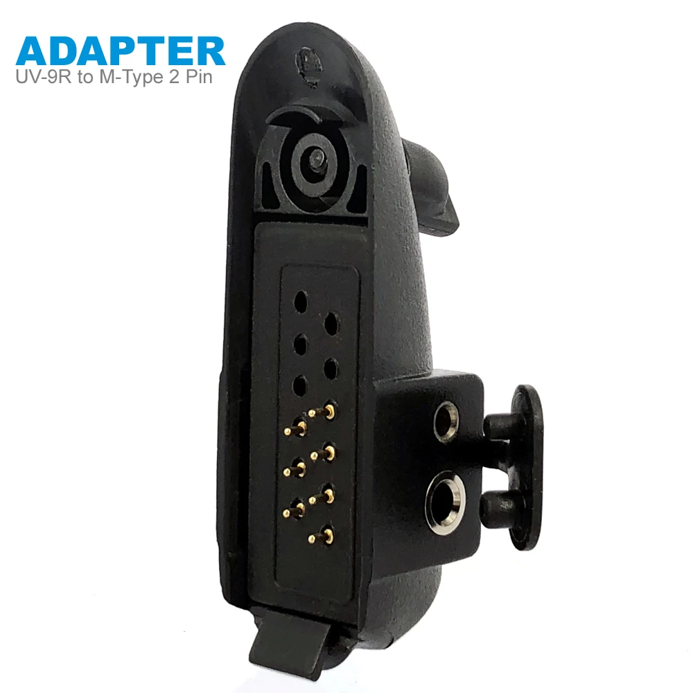 Baofeng UV-9R Plus Radio Adapter to M-type 2 Pin Suitable for Motoluola GP88 Walkie Talkie Headset Mic Accessories