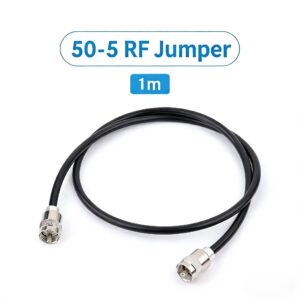 RF Jumper Cable 50-5 M Male to Male 50Ω Impedance 5D Coaxial Feeder 1m